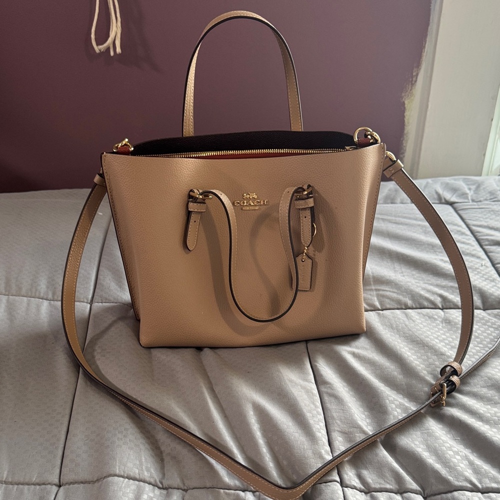 Coach Leather Mollie Tote 25 handbag
